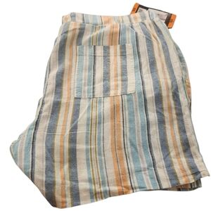 🔴5/$25🔴Briggs New York Striped Shorts - Blue, Orange, White